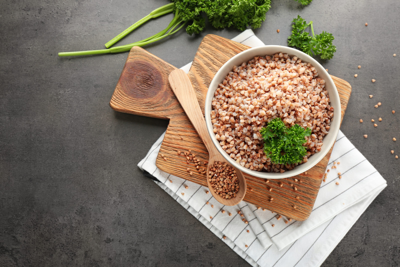 Kasha in a bowl - Buckwheat